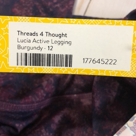 Threads 4 Thought kids leggings size 12 NWT. sustainable fabric! - Picture 7 of 10